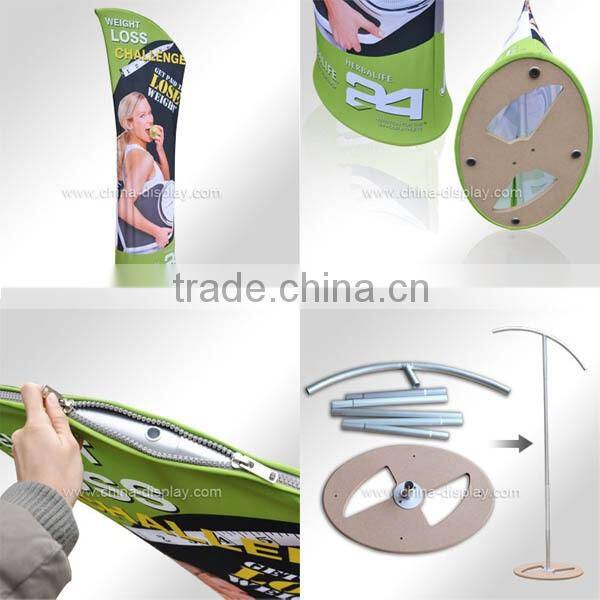 Hot sale curved/straight/S-shape tension fabric wall stand display system