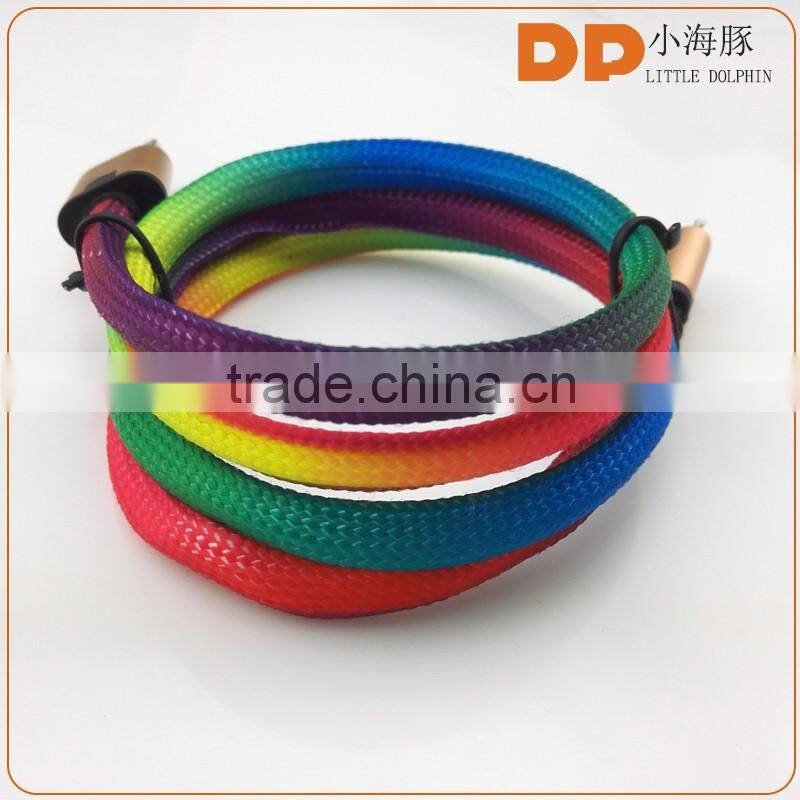 hot new products for 2016 high speed 2 in 1 usb cable with flashing LED light