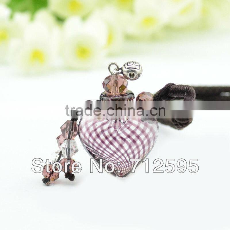 Aromatherapy Bottle glass perfume bottle pendant necklace Mineral jewelry