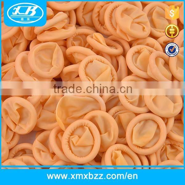 Cleanroom two sides ESD rubber disposable light orange finger cot