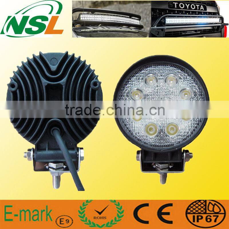 IP67 waterproof 24w energy saving led work lights round led lamp