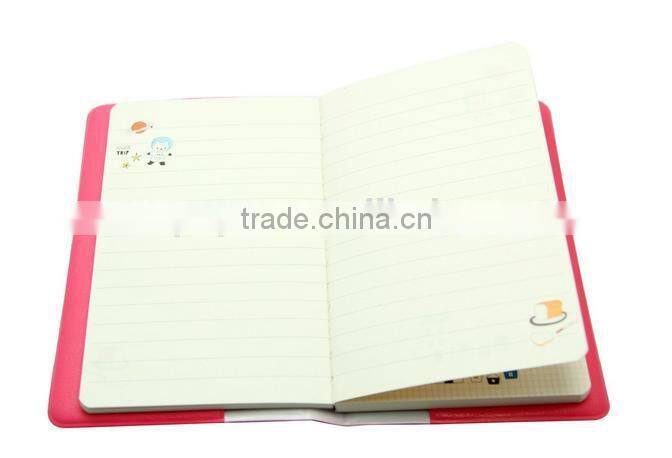 School office student supplies PU cover paper notebook with elastic band