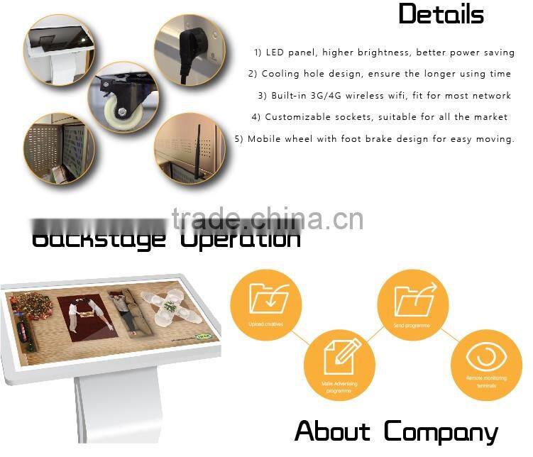 Windows 46 inch backpack lcd advertising display/TFT Type/ Indoor Application