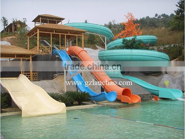 Fiberglass water playground slides/playground tube spiral