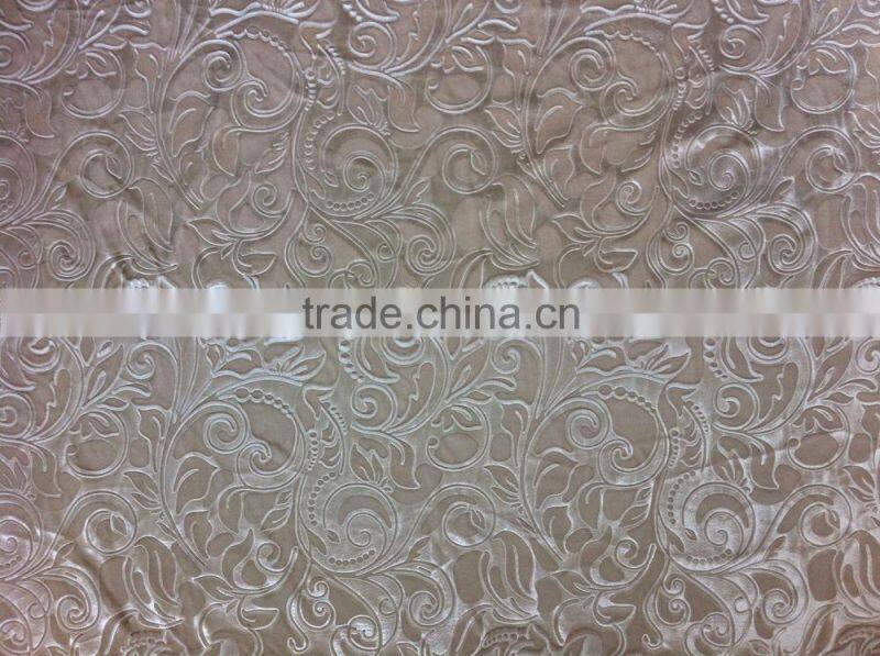 bright KS velour with 3d emboss for curtain