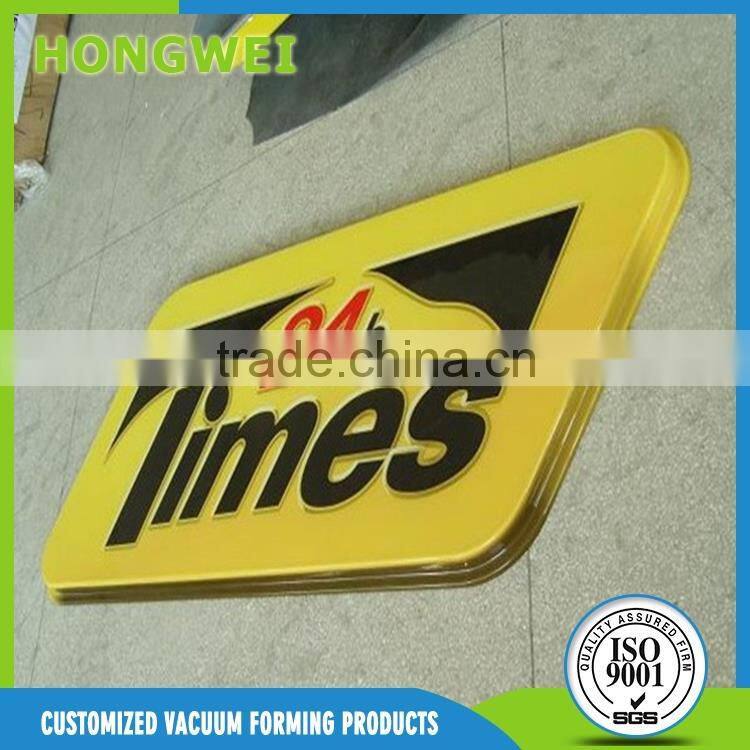 customized vacuum forming trade showing advertising signboard