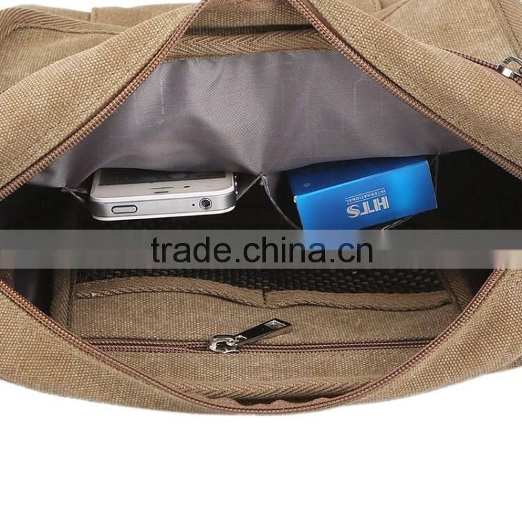Top Quality Male Canvas Messenger Bag for Teenager