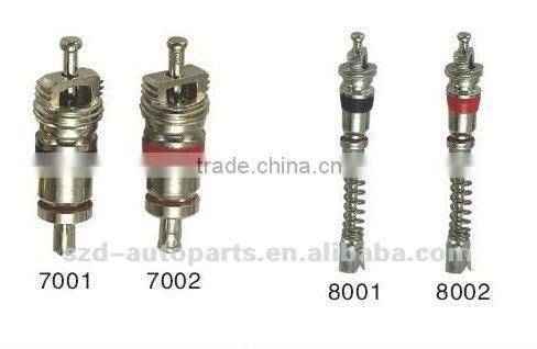 9001 9002 Car Tire Valve Accessories / Zinc Alloy Tire Valve Core