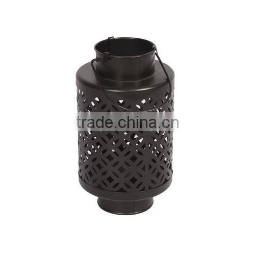 Black hanging candle holder lantern indoor outdoor decor