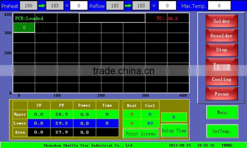 Hot air Shuttle star RW-SP360C bga soldering station for bga chip repairment