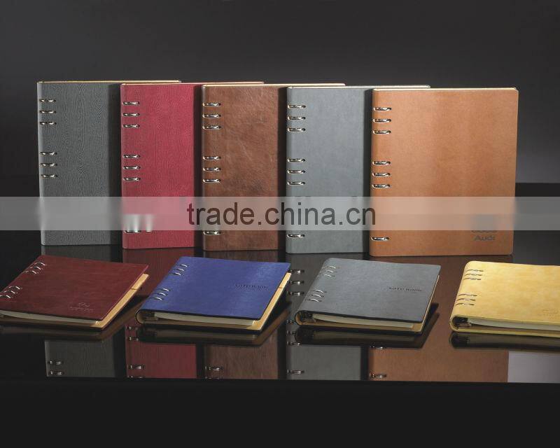 high quality B5 loose-leaf leather business organizer notebook for gift
