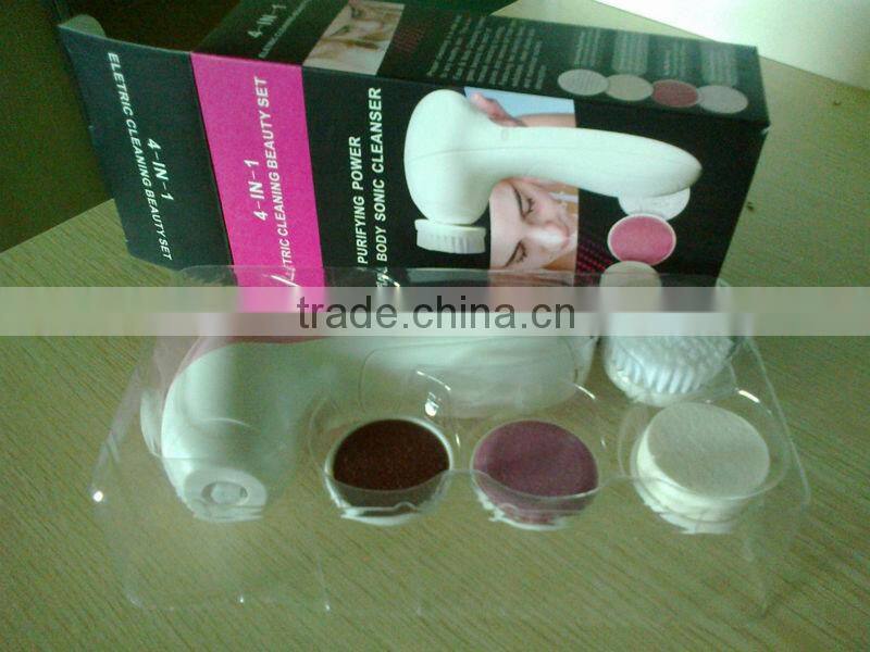 BP-0612 Electric rotate face brush with 4 brush head