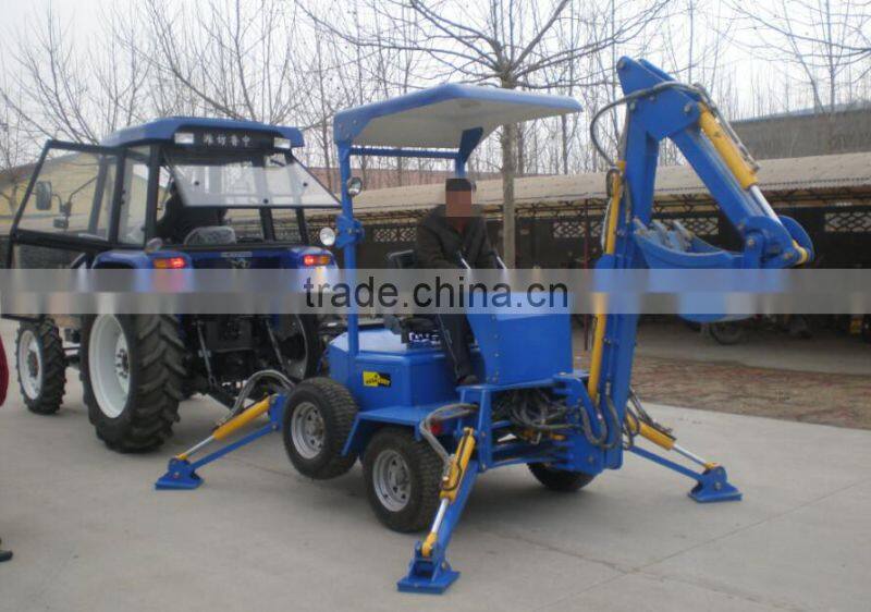 18hp diesel engine ATV towable mini backhoe for sale