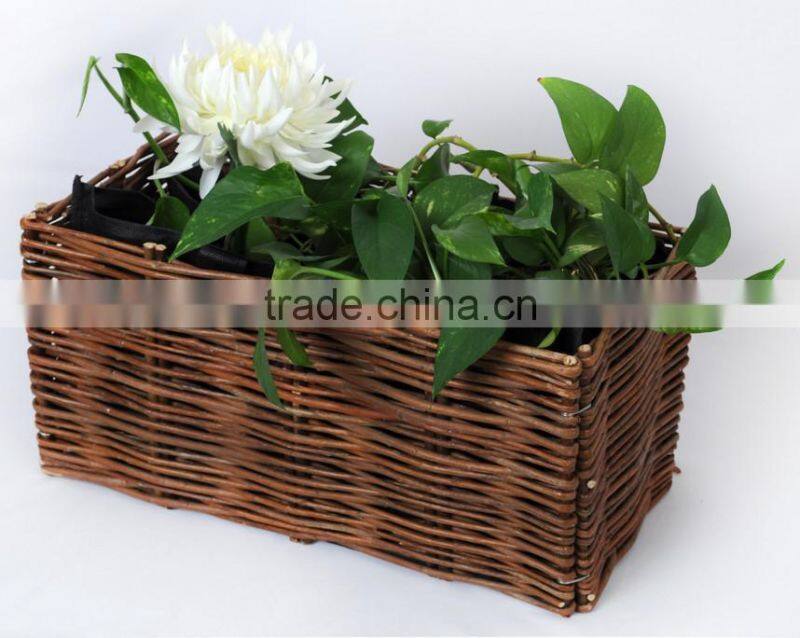 willow planter for garden