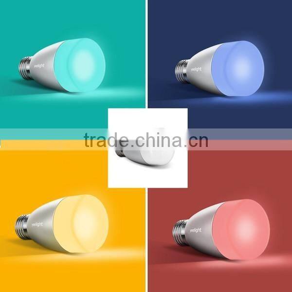 Yeelight Blue II 6W E27 Bluetooth 4.0 LED Bulb, RGB+white light remote controlled by iPhone and android phone, smart home lamp