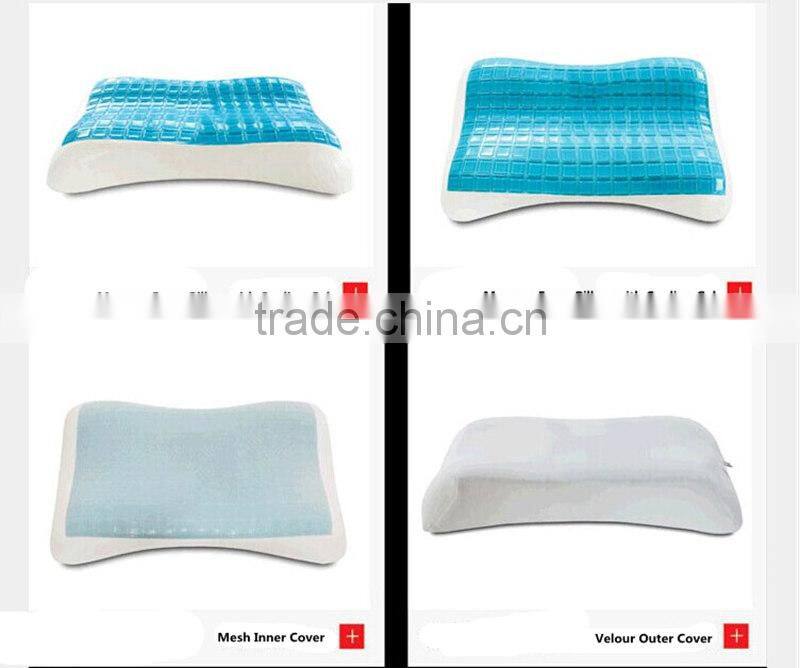 Slender Waist Contour Memory Foam Cool Gel Pillow