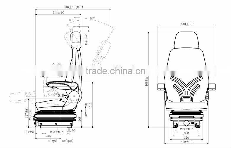 Universal Crawler Loader Seat YHF-07