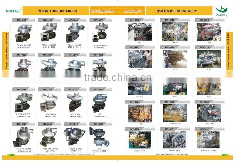 PC300-6 main control valve excavator parts