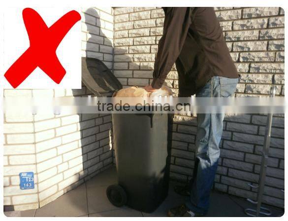 garden tool bag garden rubbish wheelin bin tool with iron wood plastic fabric material