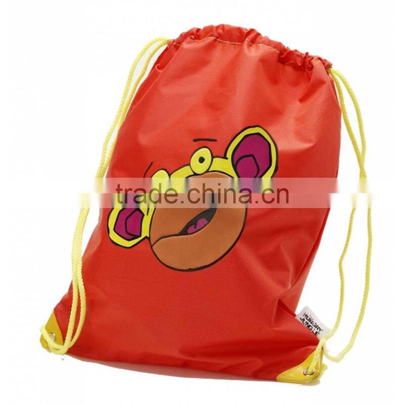 Children Drawstring bag/Drawstring Back Pack with cartoon design, OEM orders are welcome