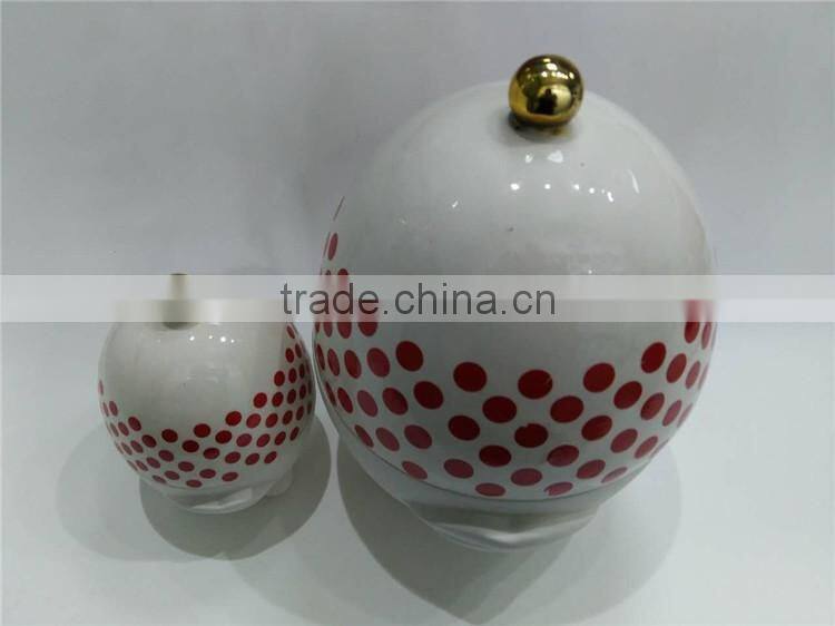 hot sale personalized color glazed decorative ceramic custom printed candle jars