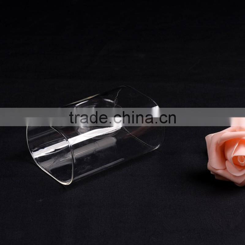 Unique design, tubular glass candlestick, home decoration, elegant noble candlestick