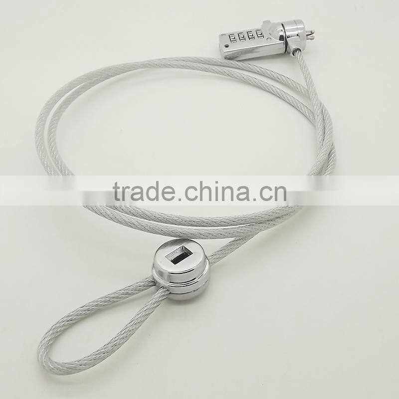 1.2m security laptop Notebook PC Lock Cable Chain with Password