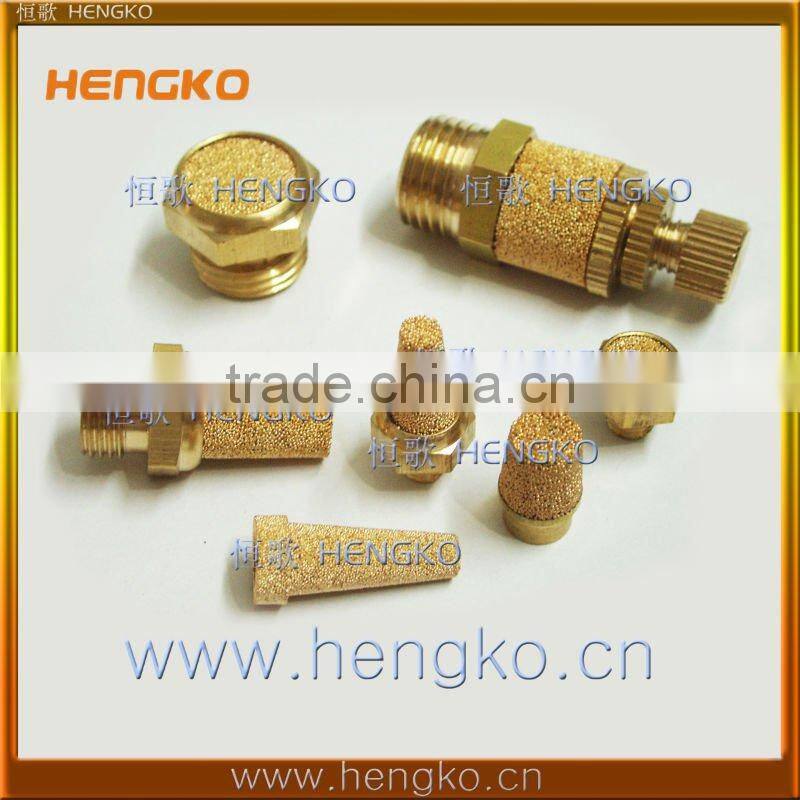 Sintered brass pneumatic muffler air silencer