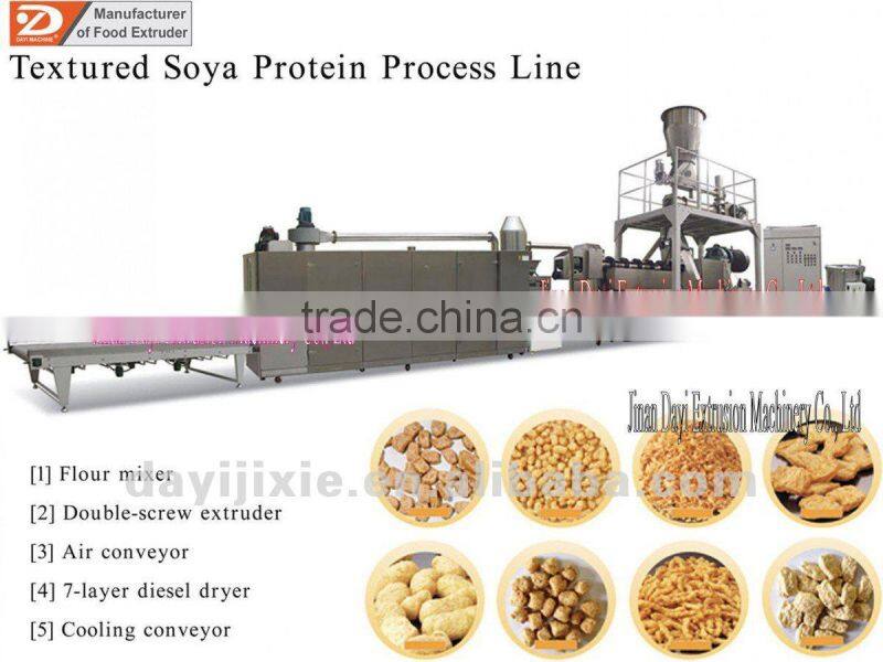 extruded soy bean protein machine