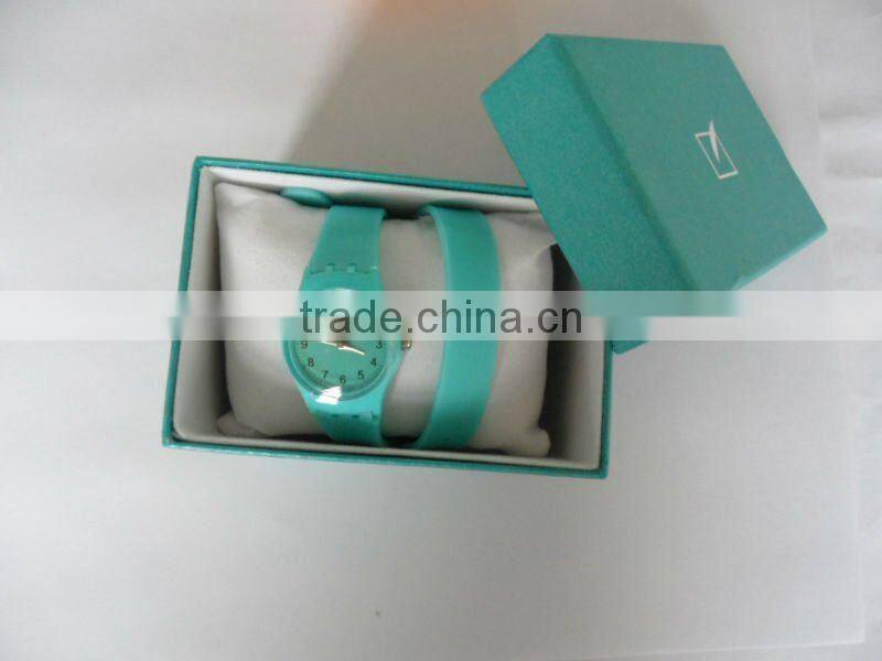 silicone long strap watch