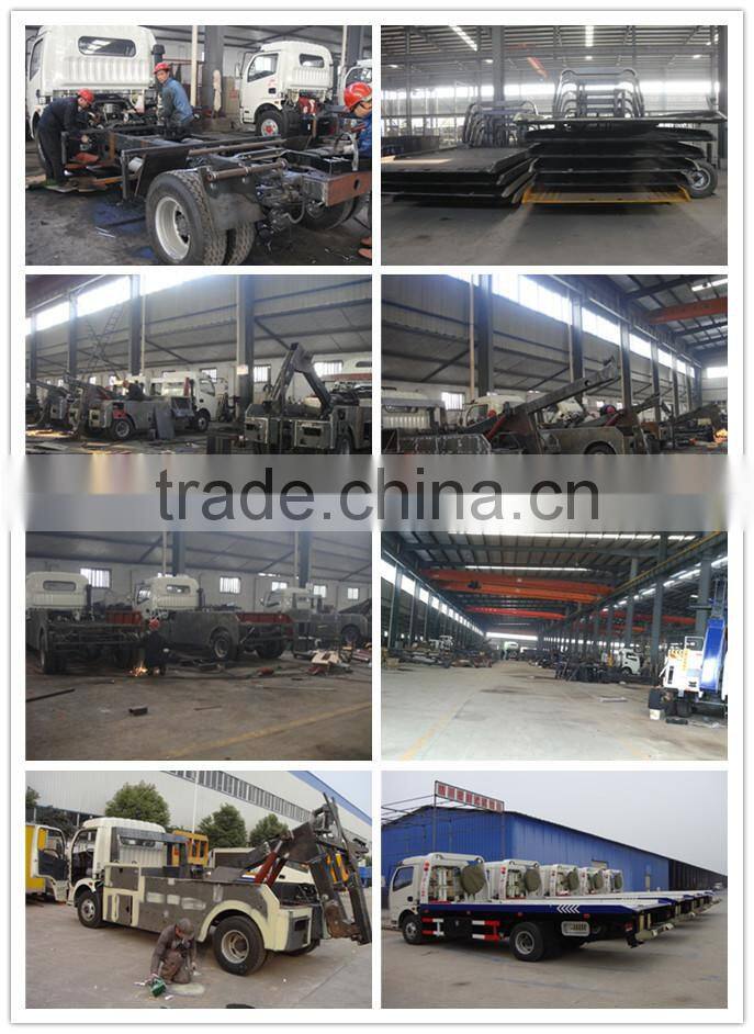 Dongfeng new 5 tons kunckle crane mounted towing wrecker