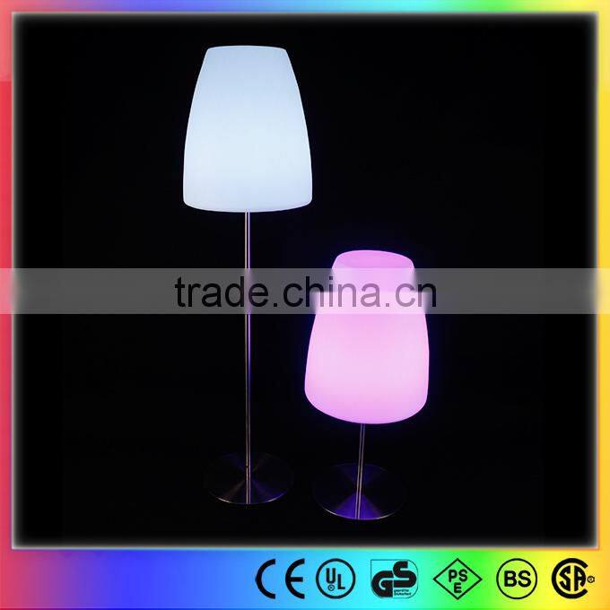 Indoor or outdoor modern decorative stainless steel floor lamp LED plastic floor lamp