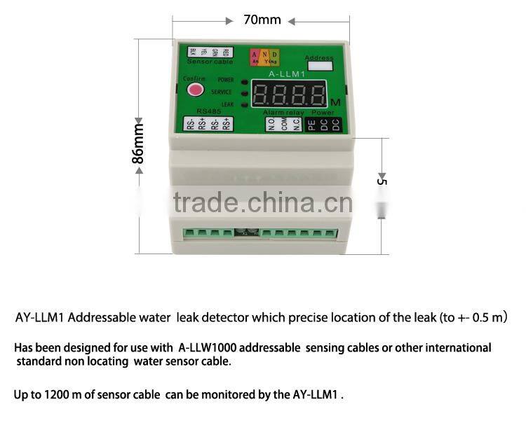 overlong detecting distance water leak detector with software to read data, pipeline leak detecting, liquid leakage sensor alarm