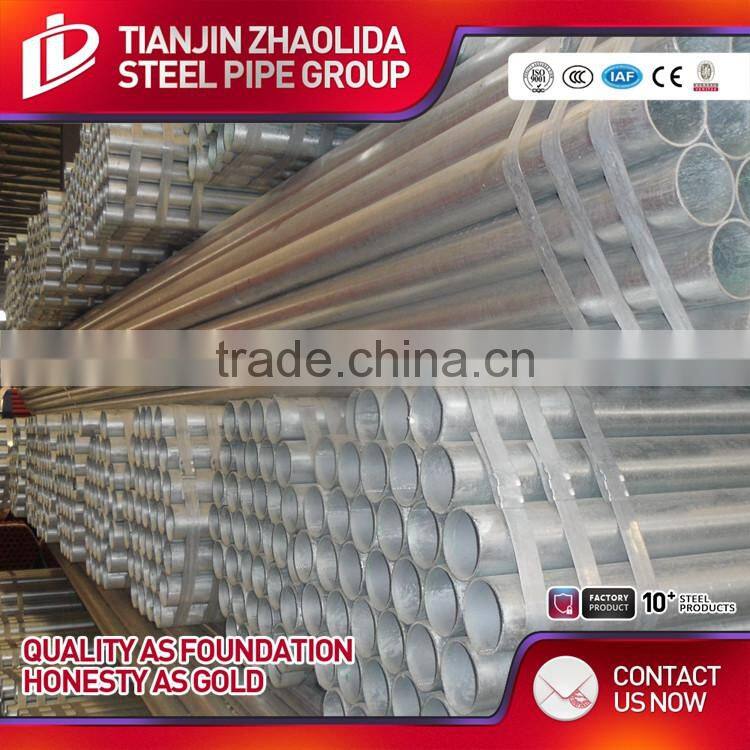 cold rolled pre galvanized thin wall steel pipe for decoration fence