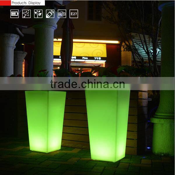 outdoor led luminous planter pots /wholesale