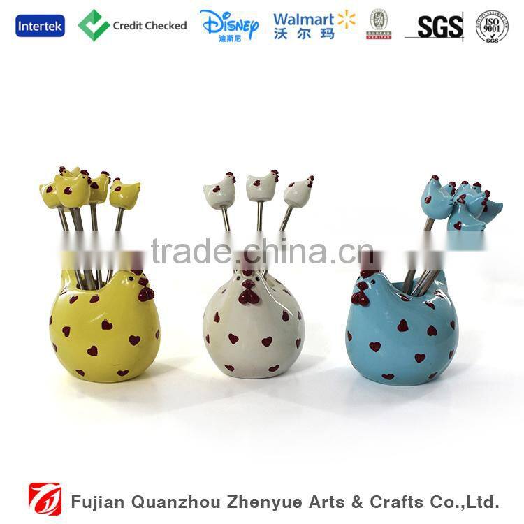 2015 resin lovely fruit fork