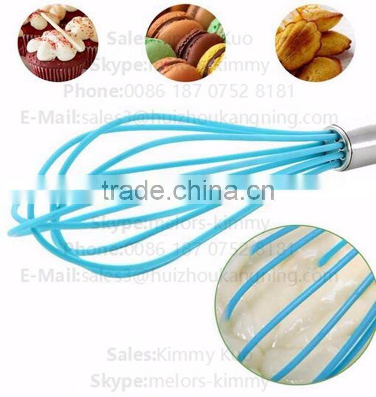 Egg Whisk with Stainless Steel handle Silicone kitchen egg whisks