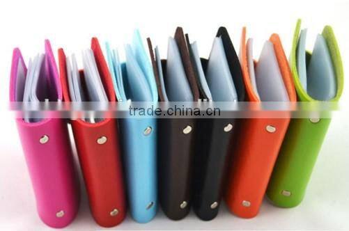 whoelsale pu leather business card holder,credit ID card holder,PU wallet