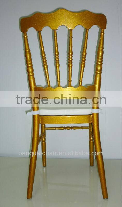 Aluminium Napoleon Gold wedding chair for sale