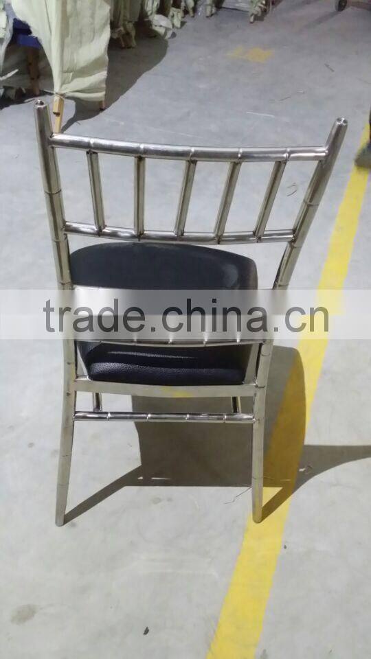Modern stainless steel wedding throne chairs
