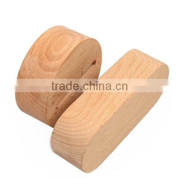 3D wooden lamp base wooden material customized desk lamp real natural wooden bases