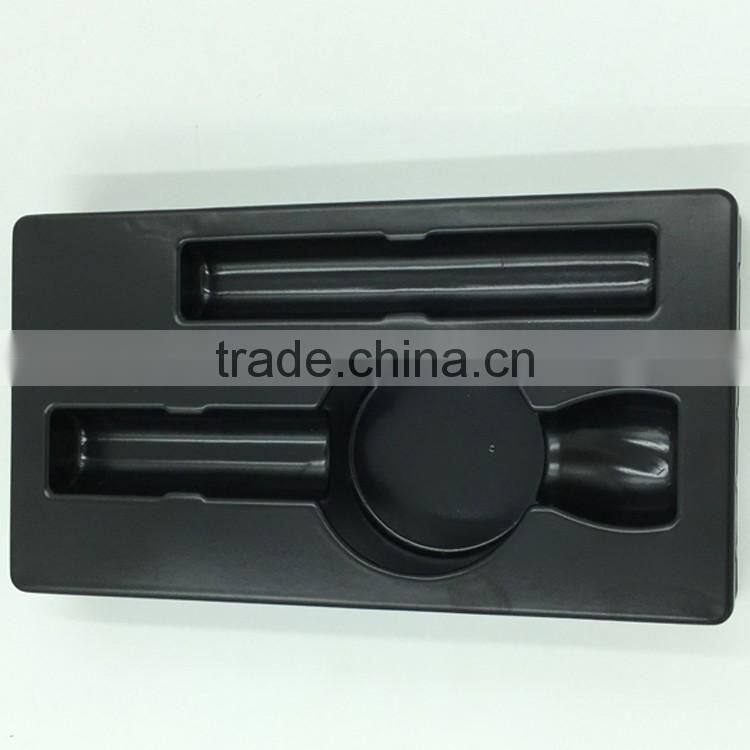 black PS thermoformed tray for electronic