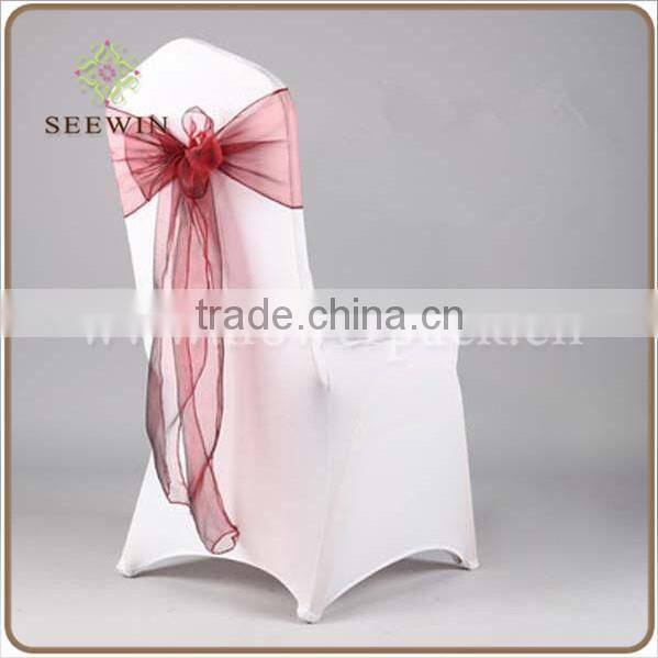 new arrival organza fabric chair wedding belts and sashes