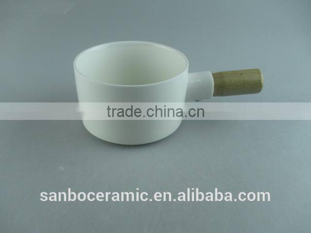 Cake Pan, Ceramic Frying Pan set with Wooden Handle