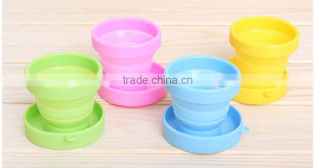 Supply fashion creative travel portable telescopic motion cup / folding cup