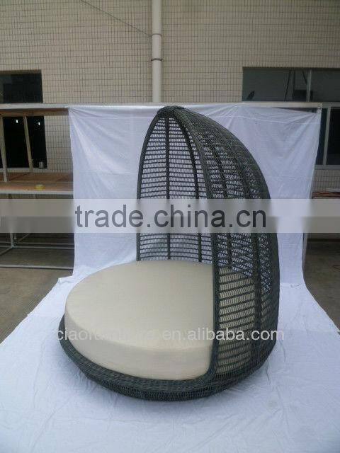 garden set adult rattan canopy outdoor bed furniture CF724L