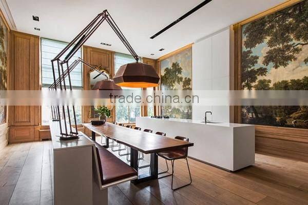 Design personal stylish pure acrylic solid surface built home kitchen