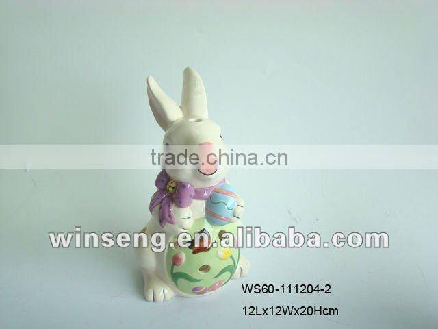 Easter Rabbit ceramic oil burner, ceramic fragrance oil burner, decorative oil burners