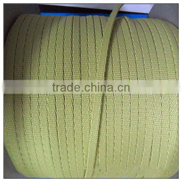 Good quality fireproof Kevlar flat rope 12*4mm used for tempering furnace