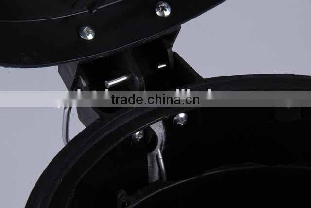 Printed Plastic Trash Can Stainless Steel Pedal Rubbish Bin Household Garbage Can